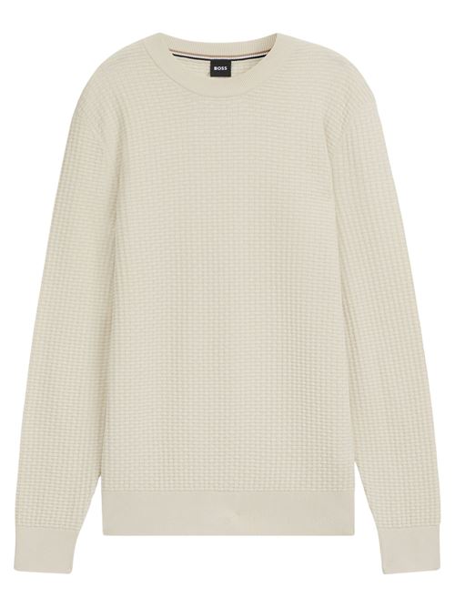 Maglione in cotone lavorato Hugo Boss | 50545283131